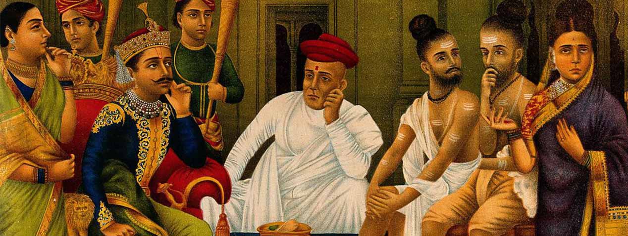 Kaikeyi and Manthara ask Dasharatha to banish Rama