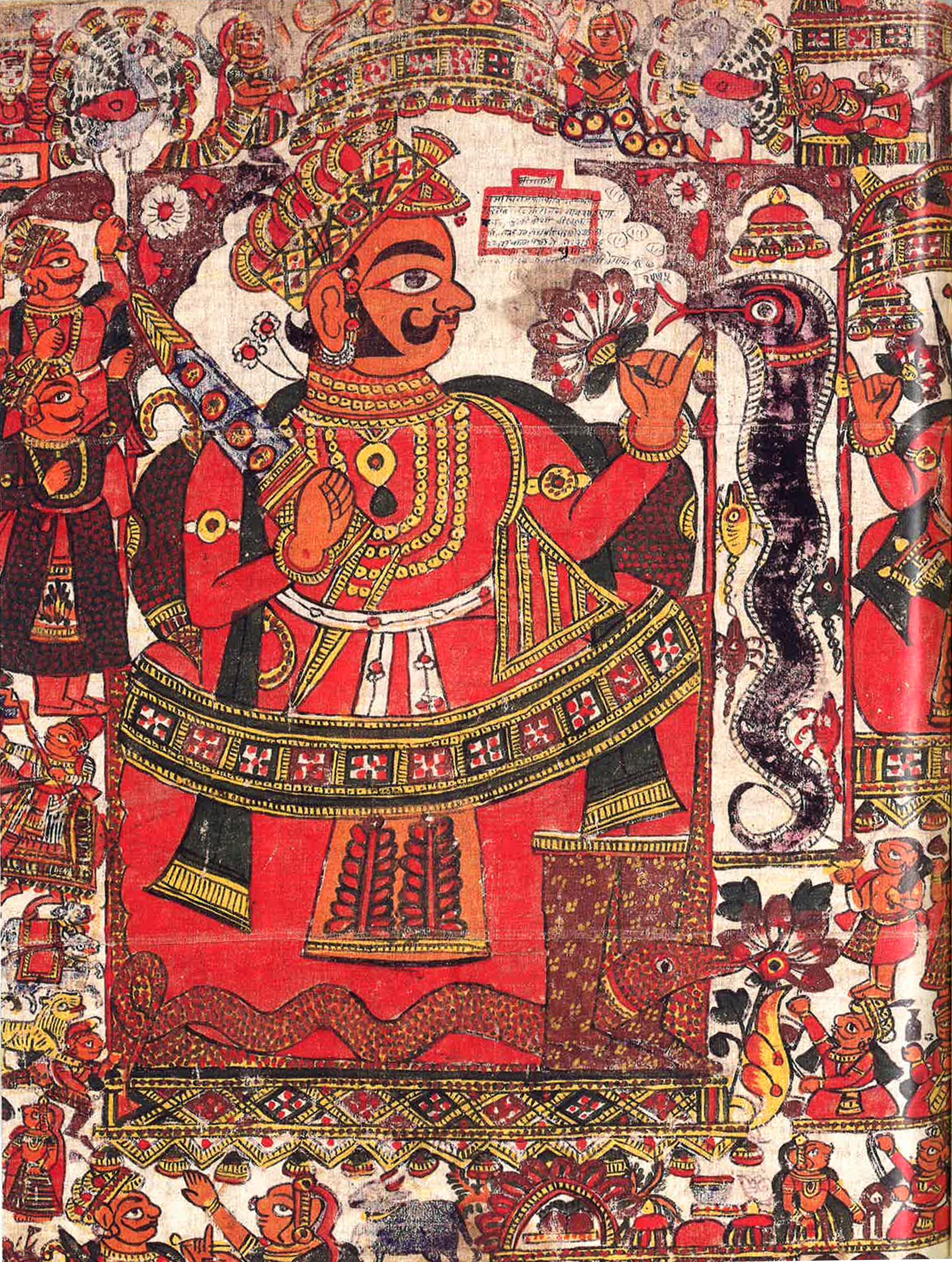 Detail from Devnarayan ki Par (Par of Devnarayan) - Ghisulal and Durgalal Joshi
