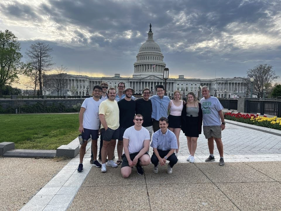 Group of students standing in front of U.S. Capitol