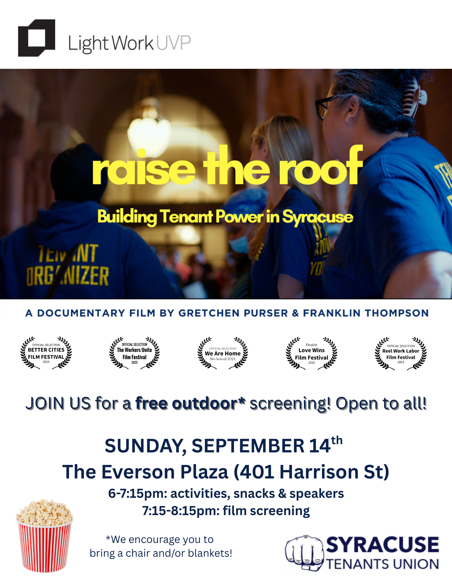 'Raise the Roof-Building Tenant Power in Syracuse' Documentary Screening