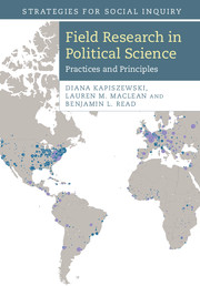 Cover of the book Field Research in Political Science