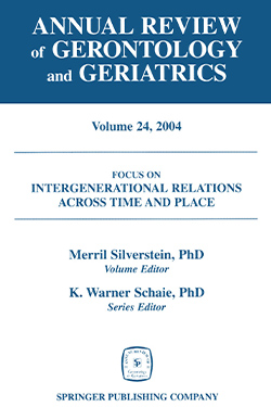 Intergenerational Relations Across Time and Place cover