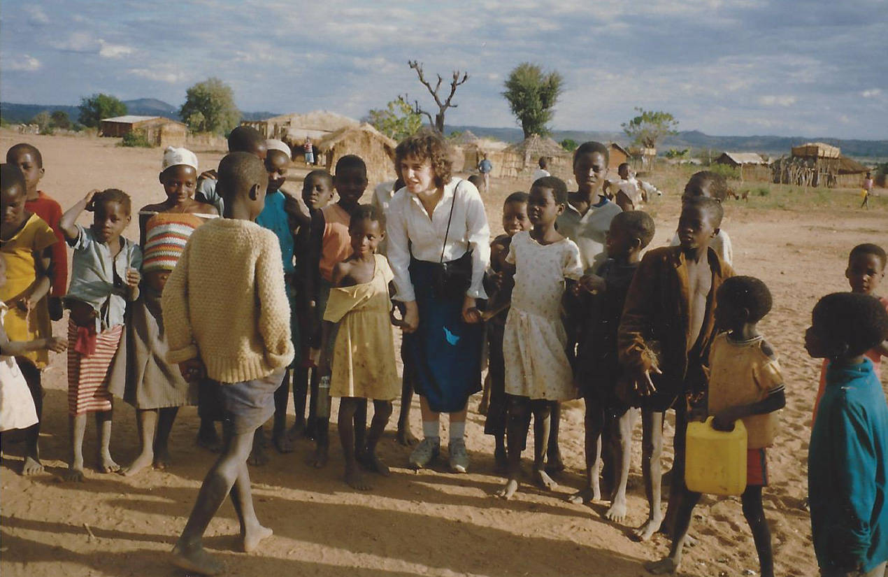 Catherine Bertini and Children in Africa