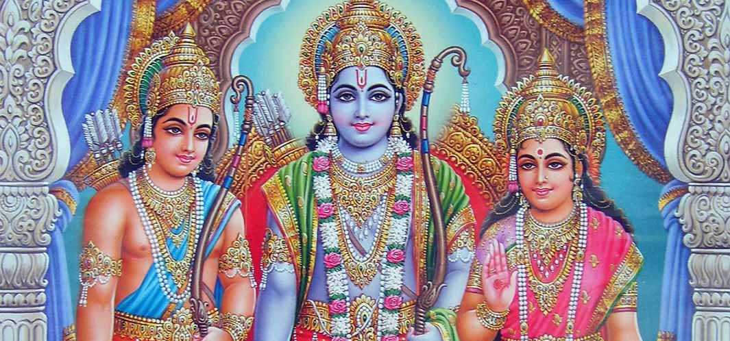 Rama, Sita, Lakshman Hanuman