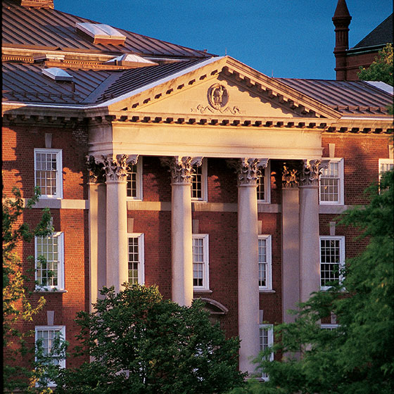 Exterior of Maxwell Hall