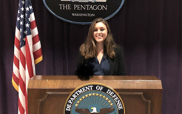 Student internships at the Pentagon in Washington, D.C.