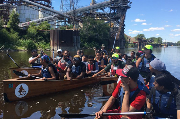 Advancing racial equity in the Minneapolis Park System canoe trip