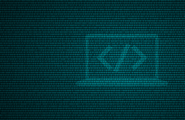 Digital coding stock image