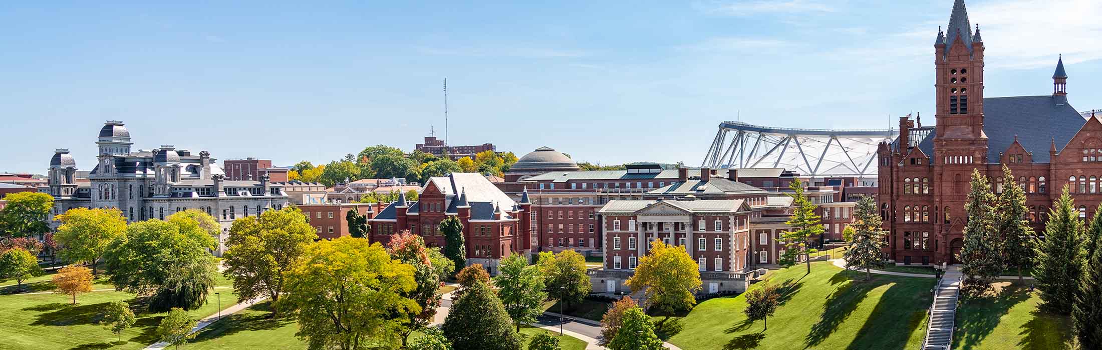 Aerial Maxwell School at Syracuse University
