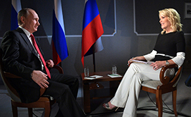 Megyn Kelly interviewing Vladimir Putin