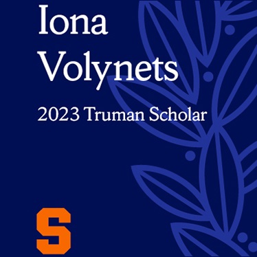 TrumanScholar2023_Iona Volynets