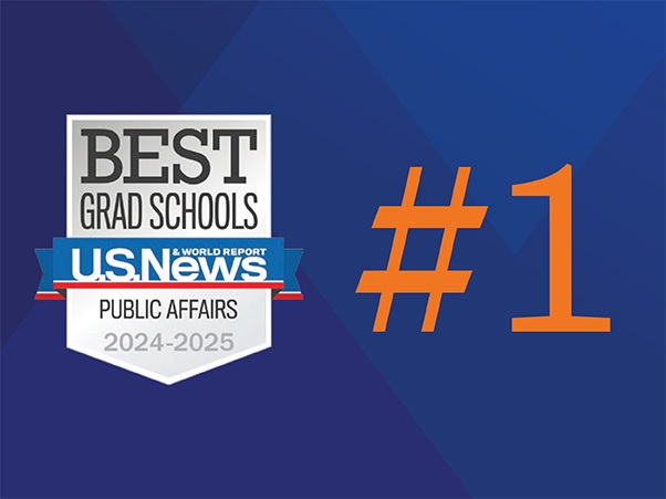 US News and World Report Best Grad Schools badge and the text #1
