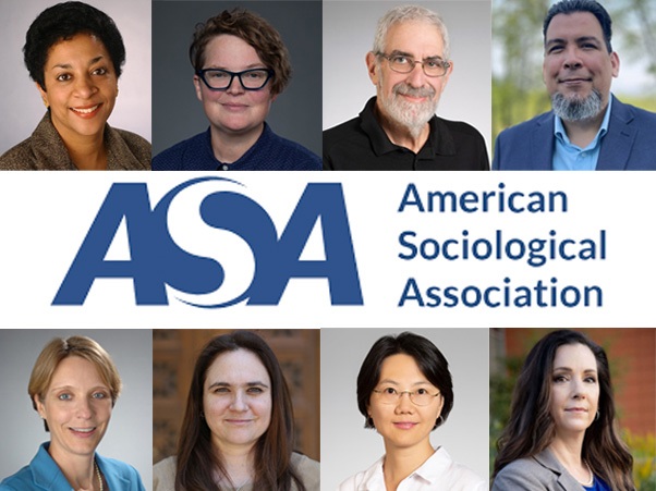 Sociology faculty headshots and american sociological association logo