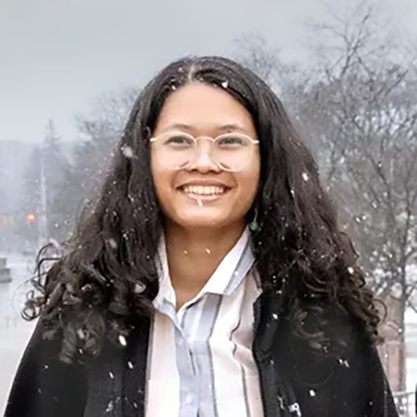 Sythong Run public health student walking outside