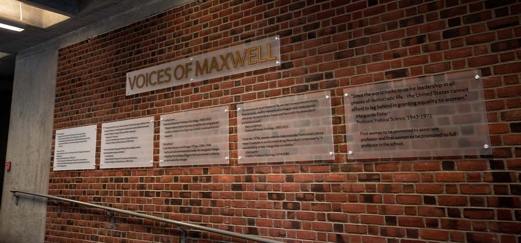 Voices of Maxwell quotes on wall